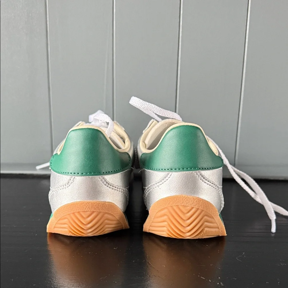 Women’s Silver and Green Adidas Originals Sneakers - Picture 4 of 6